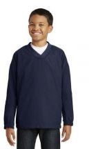Sport-Tek� Youth V-Neck Raglan Wind Shirt